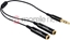 Attēls no Delock Cable audio splitter stereo jack male 3.5 mm 3 pin > 2 x stereo jack female 3.5 mm 3 pin 25 cm