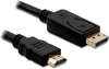 Picture of Delock Cable DisplayPort 1.1 male > High Speed HDMI-A male passive 3 m black