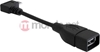 Изображение Delock USB 2.0 OTG Cable Type Micro-B male angled to Type-A female 11 cm