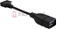 Attēls no Delock USB 2.0 OTG Cable Type Micro-B male angled to Type-A female 11 cm