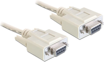 Attēls no Delock RS-232 Cable Serial D-Sub 9 female to female 3 m null modem