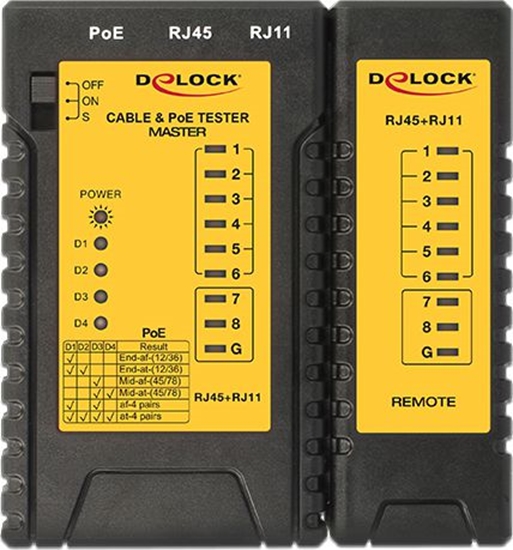 Picture of Delock Cable Tester RJ45 / RJ12 / PoE