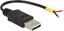 Picture of Delock Cable USB 2.0 Type-A male > 2 x open wires power 10 cm Raspberry Pi