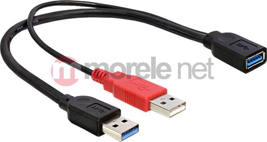 Изображение Delock Cable USB 3.0 type A male + USB type A male > USB 3.0 type A female