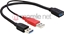 Изображение Delock Cable USB 3.0 type A male + USB type A male > USB 3.0 type A female