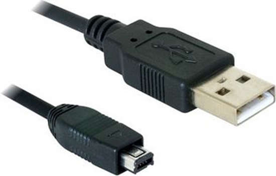 Picture of Delock Cable USB-B mini 4 pin Hirose male to USB-A male 1,5 m