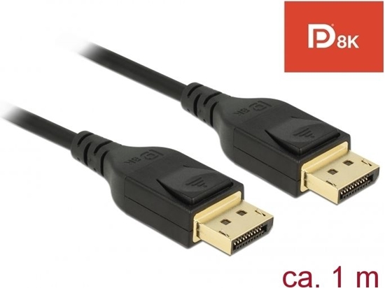 Изображение Delock DisplayPort cable 8K 60 Hz 1 m DP 8K certified