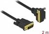 Picture of Delock DVI Cable 24+1 male to 24+1 male angled 2 m