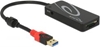 Picture of Delock External USB 3.1 Gen 1 Hub USB Type-A > 3 x USB Type-A + 2 Slot SD Card Reader