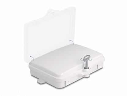 Изображение Delock Fiber Optic Distribution Box for indoor and outdoor IP65 waterproof lockable 6 port white