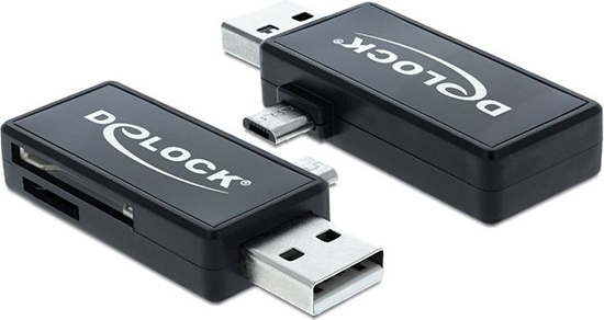 Picture of Delock Micro USB OTG Card Reader + USB A male