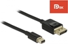 Picture of Delock Mini DisplayPort to DisplayPort cable 8K 60 Hz 2 m DP 8K certified
