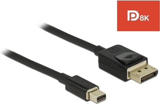 Picture of Delock Mini DisplayPort to DisplayPort cable 8K 60 Hz 2 m DP 8K certified