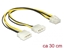 Picture of Delock Power cable 2 x 4 pin Molex male > 8 pin EPS male 30 cm