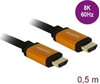 Изображение Delock High Speed HDMI Cable 48 Gbps 8K 60 Hz 0.5 m
