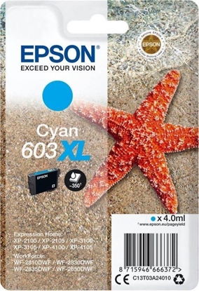 Attēls no Epson ink cartridge cyan 603 XL                    T 03A2
