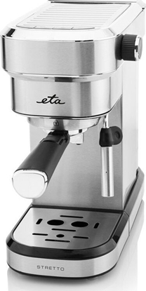 Изображение ETA | Espresso coffee maker | ETA218090000 Stretto | Pump pressure 15 bar | Built-in milk frother | Ground | 1350 W | Stainless steel