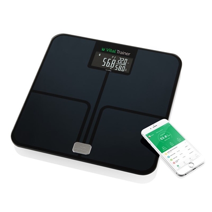 Attēls no ETA | Smart Personal Scale | Vital Trainer ETA778090000 | Body analyzer | Maximum weight (capacity) 180 kg | Accuracy 100 g | Body Mass Index (BMI) measuring | Black