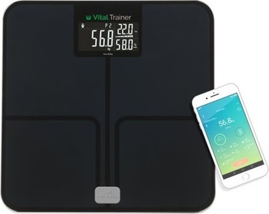 Picture of ETA | Smart Personal Scale | Vital Trainer ETA778090000 | Body analyzer | Maximum weight (capacity) 180 kg | Accuracy 100 g | Body Mass Index (BMI) measuring | Black