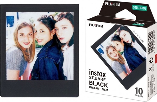 Picture of FUJIFILM Instax Square Instant Film Black Quantity 10, Glossy