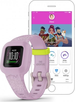 Attēls no Garmin vivofit jr. 3 Lilac Floral