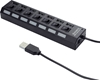 Picture of Gembird USB 2.0 7-port hub with switches Black