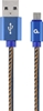 Изображение Gembird USB Male - Micro USB Male Premium denim 2m Blue