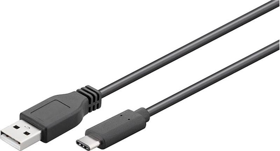 Изображение Goobay USB 2.0 cable 1,8 m, Black, USB 2.0 male (type A), USB-C male