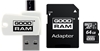 Picture of Goodram MicroSD 64GB All in one class 10 UHS I + Card reader