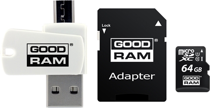 Picture of Goodram MicroSD 64GB All in one class 10 UHS I + Card reader