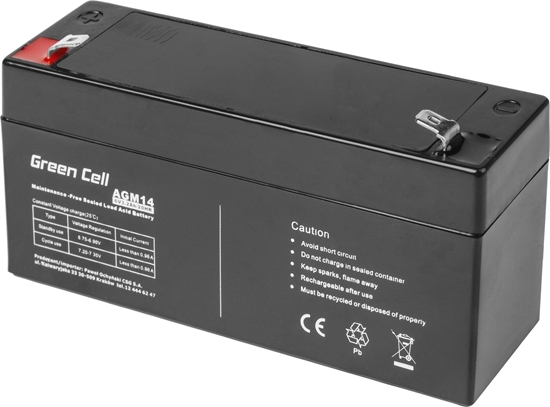Изображение Green Cell Akumulator AGM VRLA 6V 3.3Ah (AGM14)