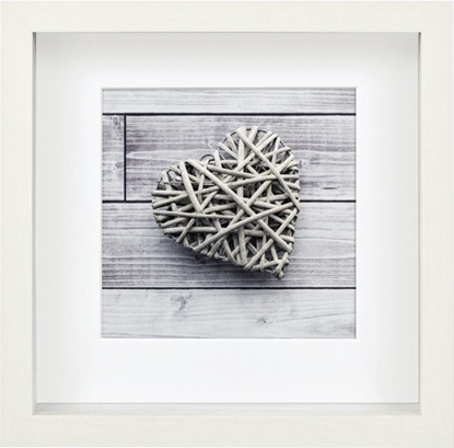 Picture of Hama Scala 3D white 23x23 Portrait Wood Passepartout 59777