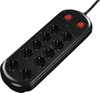 Picture of Hama Socket Line 10-fold 2 switch  black 2 m