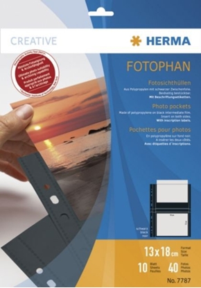 Attēls no Herma fotophan 13x18 black 10 Sheets 7787