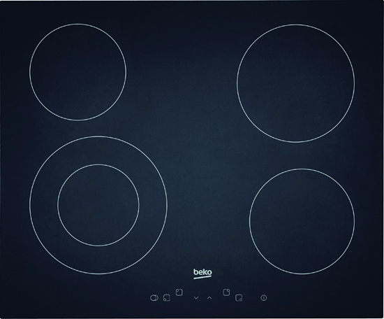 Picture of Beko HIC64401 hob Black Built-in Ceramic 4 zone(s)