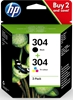 Picture of HP 3JB05AE ink cartridges black/3 colors No. 304