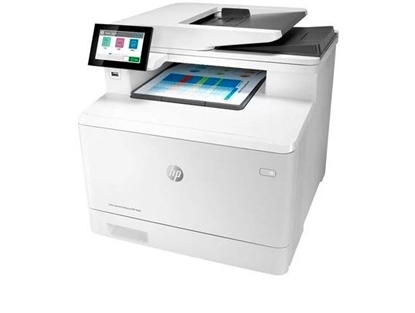 Picture of HP Color LaserJet Enterprise MFP M480f, Color, Printer for Business, Print, copy, scan, fax, Compact Size; Strong Security; Two-sided printing; 50-sheet ADF; Energy Efficient