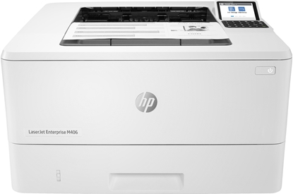 Picture of HP LaserJet Enterprise M406dn, Black and white, Printer for Business, Print, Compact Size; Strong Security; Two-sided printing; Energy Efficient; Front-facing USB printing