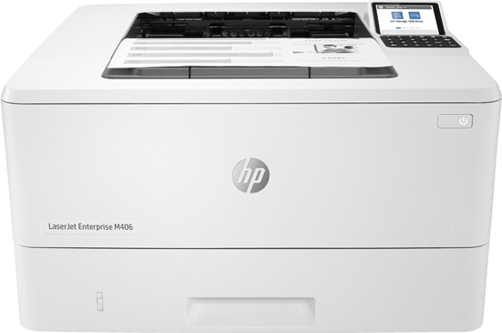 Picture of HP LaserJet Enterprise M406dn, Black and white, Printer for Business, Print, Compact Size; Strong Security; Two-sided printing; Energy Efficient; Front-facing USB printing