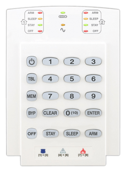 Изображение K10V 10-zonu vertikāla LED tastatūra