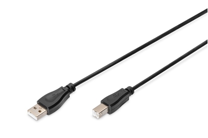 Picture of Kabel połączeniowy USB 2.0 HighSpeed Typ USB A/USB B M/M 3m Czarny 