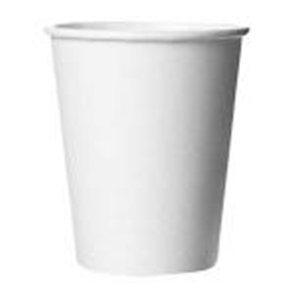 Attēls no Kartona glāzes 250ml 100 gab.d=80mm,  baltas