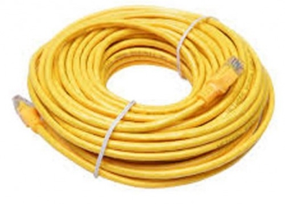 Picture of Patch cord | Patch Kabelis | Patch cable | 10m | CAT5E | UTP | 10m | ElectroBase ® | Dzeltens