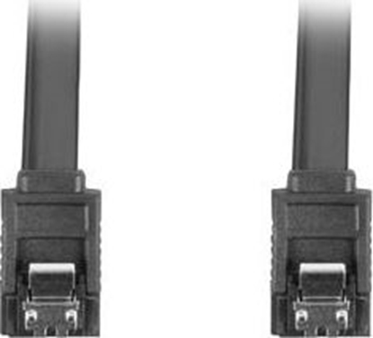 Изображение Lanberg SATA - SATA, 0.7m, Czarny (CA-SASA-14CU-0070-BK)