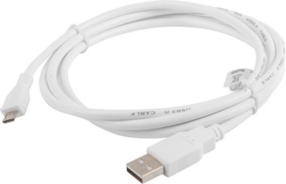 Attēls no Kabel USB Lanberg USB-A - microUSB 1.8 m Biay (CA-USBM-10CC-0018-W)