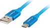 Изображение Kabel Premium USB micro BM - AM 2.0 1.8m niebieski QC 3.0 