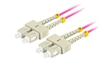 Picture of Patchcord światłowodowy Mm Sc/Upc-Sc/Upc Duplex 3.0mm 2m fioletowy