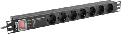 Picture of Lanberg PDU Steckdosenleiste 19" 1U 7x Schuko SPD-3MP 2m