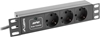 Picture of Lanberg PDU Steckdosenleiste 10" 1U 3x Schuko C14 2m schw.