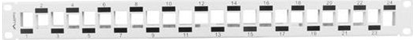 Picture of Lanberg Patchpanel Blank 24-Port 1U abgestuft mit Org. grau